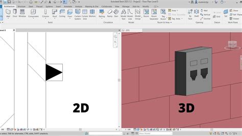 junction box revit model|data outlet revit family.